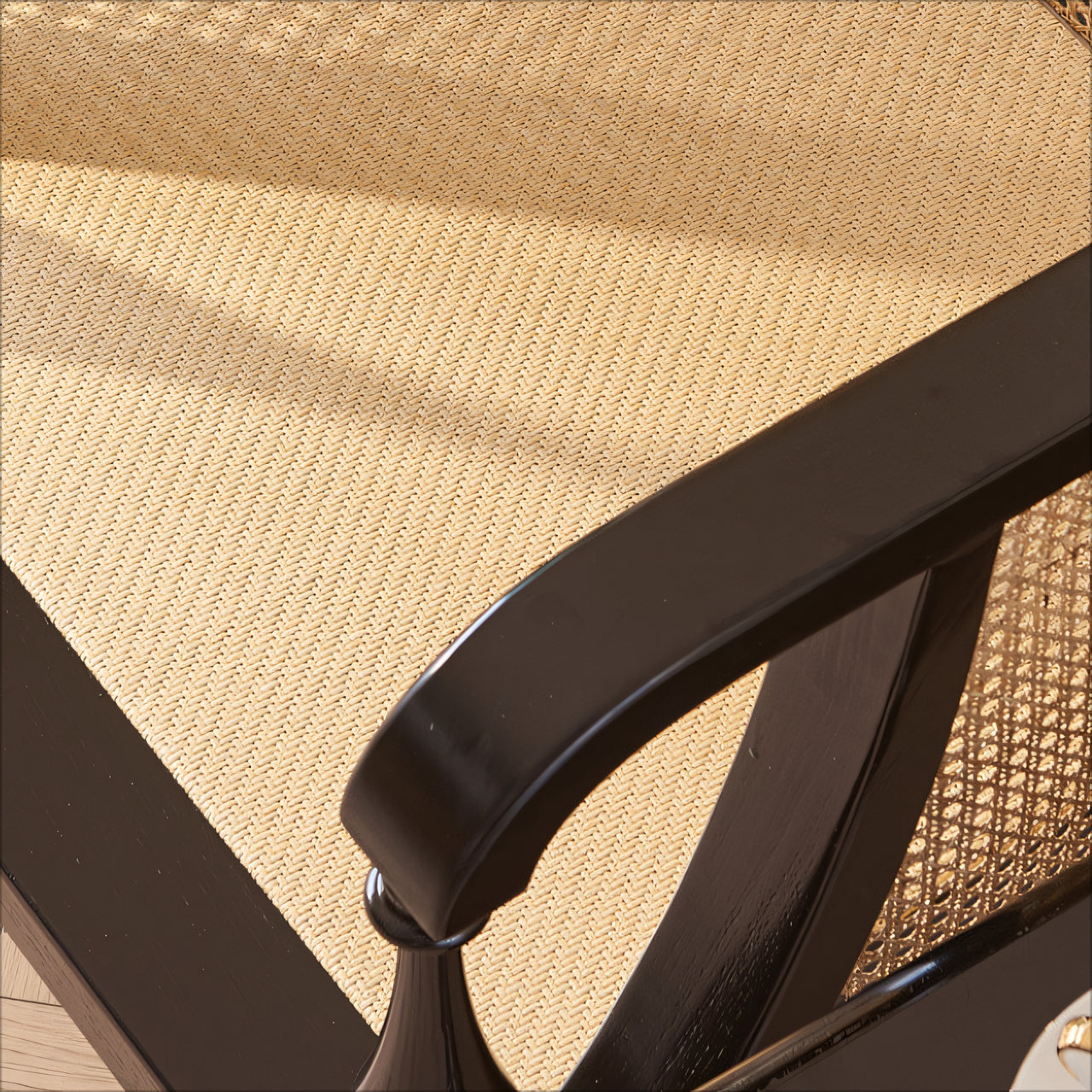 Cynara Solid wood natural rattan accent chair