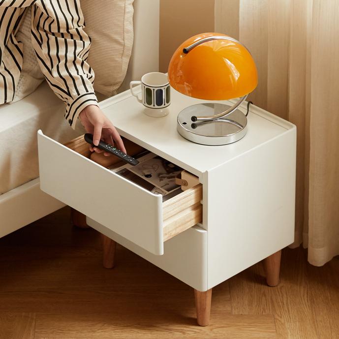 Cedarri 2pcs solid wood nightstands-B