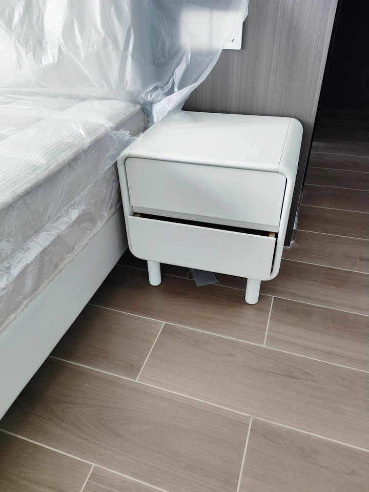 Tezi 2pcs solid wood nightstands