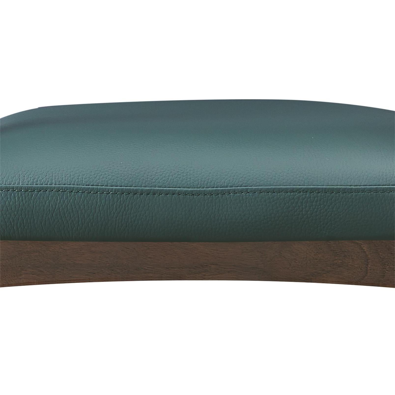 Ophira 2pcs ash wood leather dining chairs