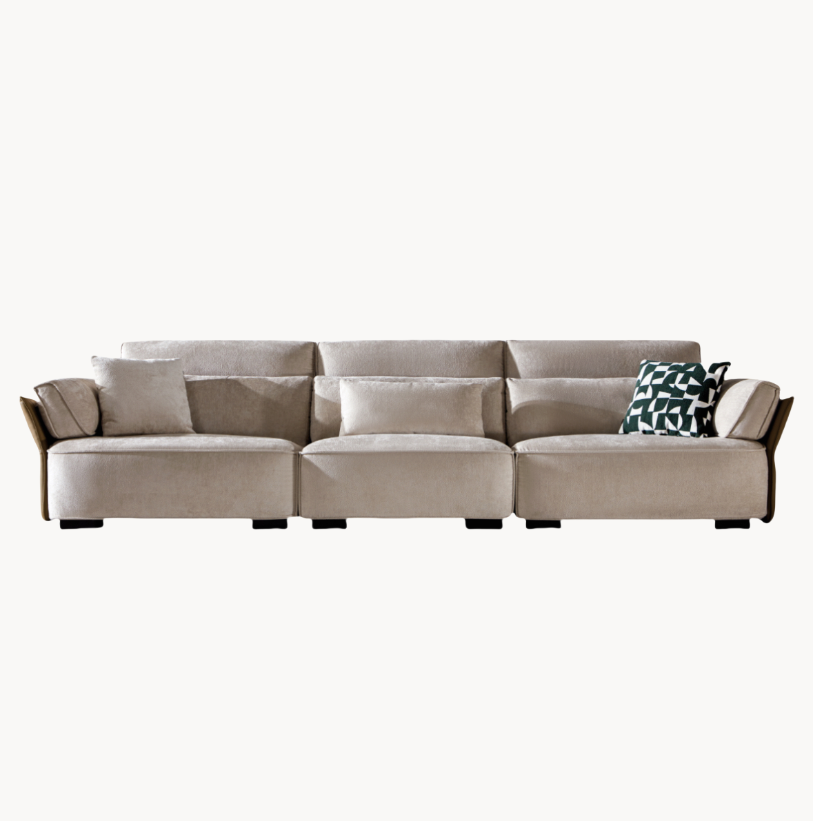 Faroni Fabric washable straight sofa