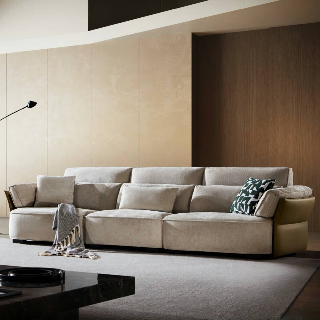 Faroni Fabric washable straight sofa