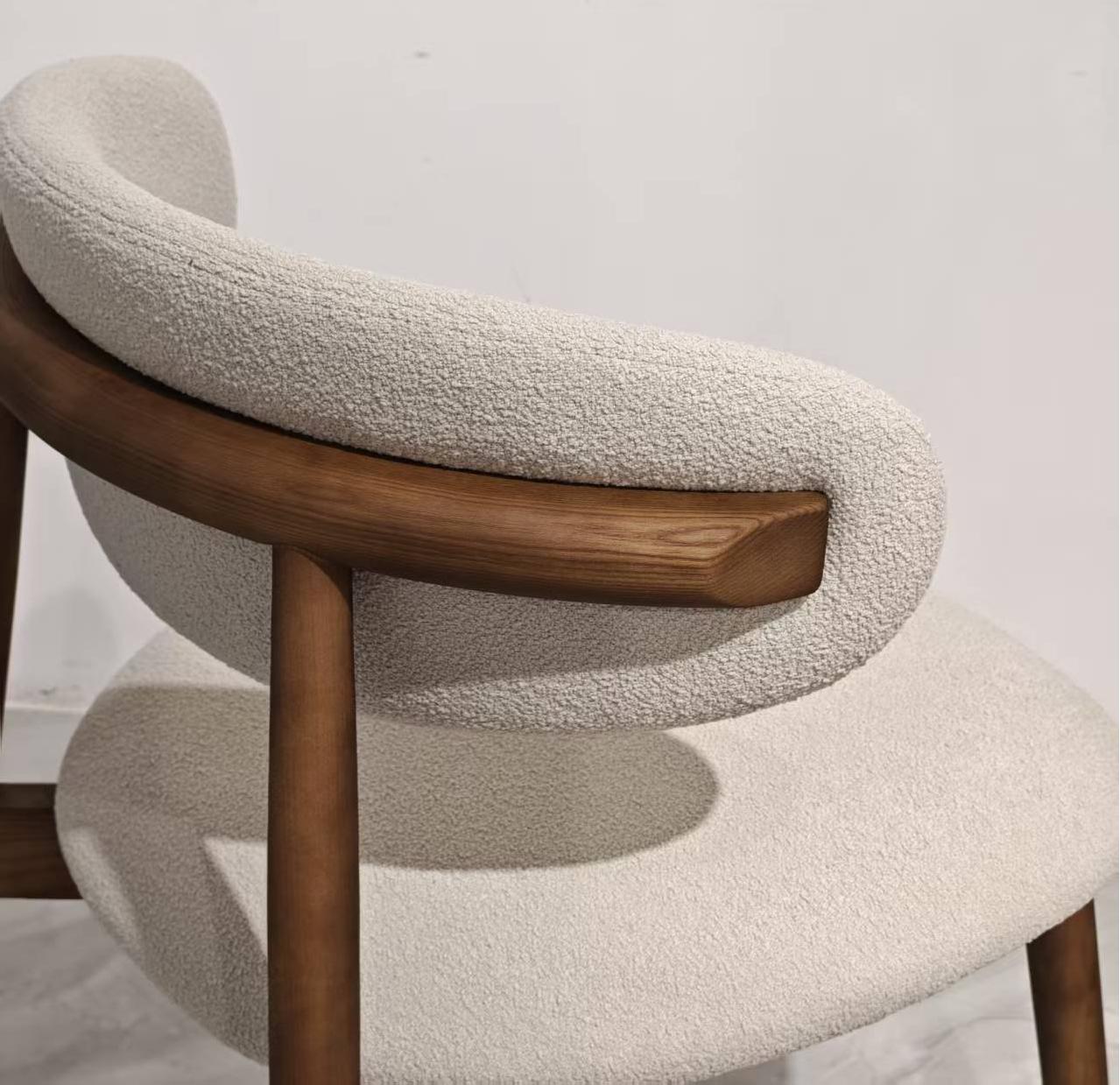 Obesia 2pcs set-ash solid wood dining chair