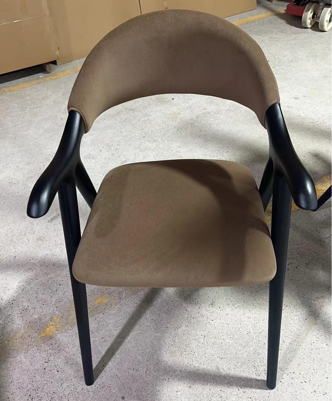 Tiko 2pcs ash wood leather dining chairs