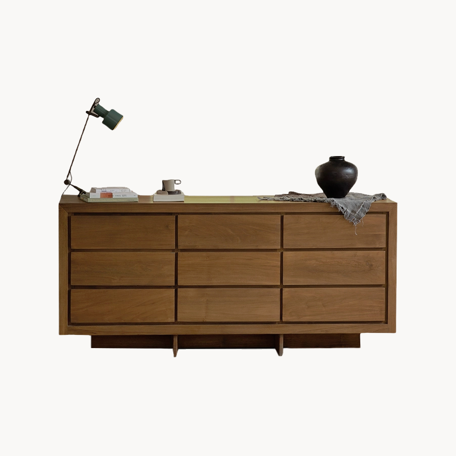 Grozil Teak solid wood sideboard
