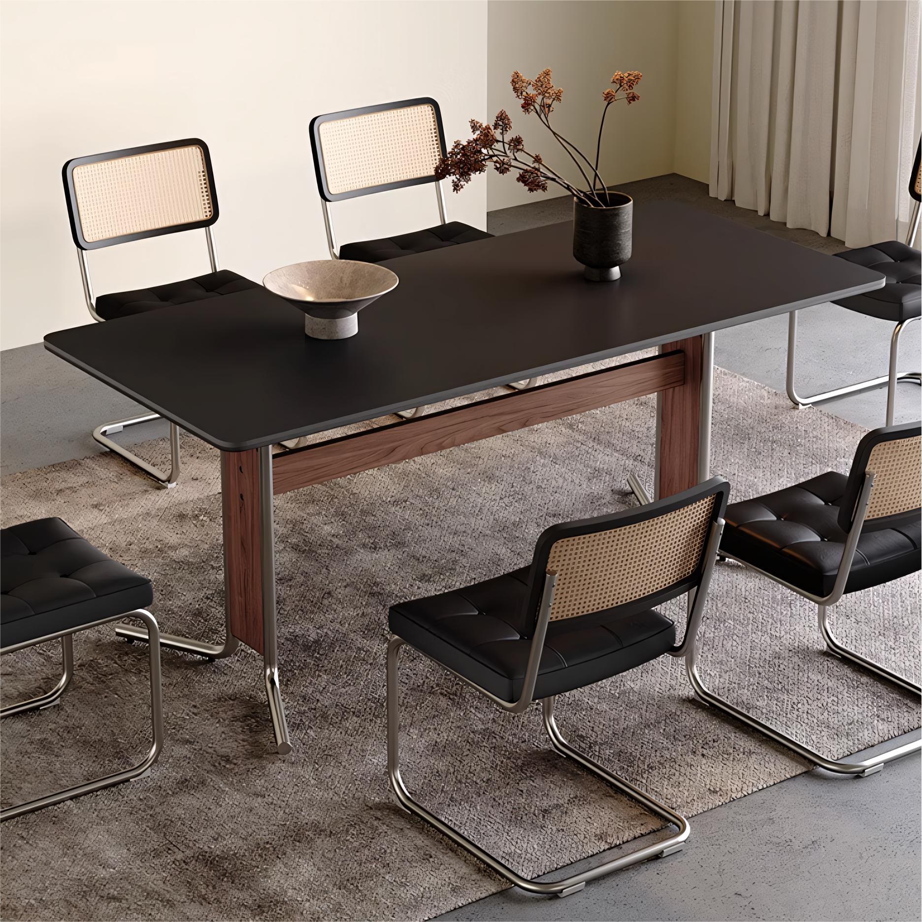 Igsan Sintered stone rectangular dining set