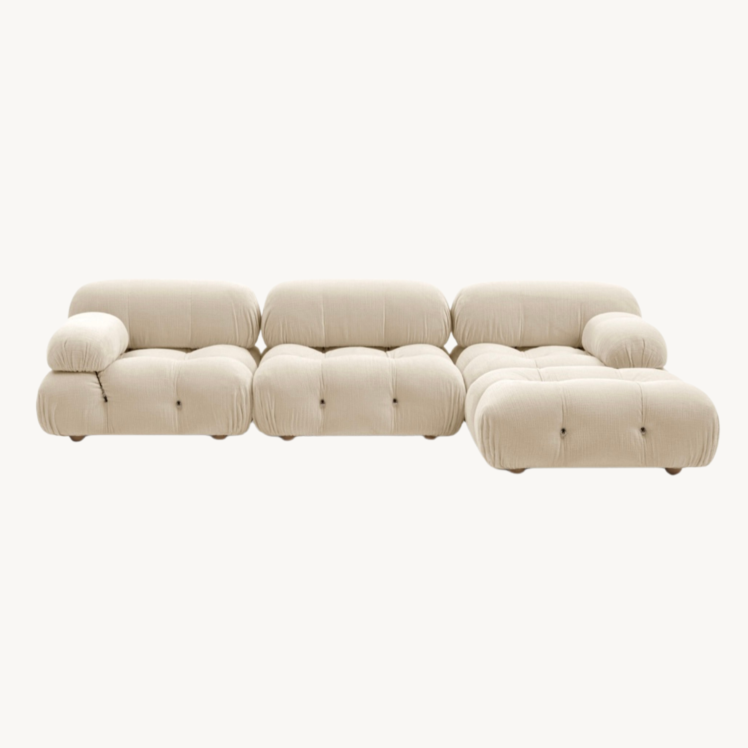 Chelo Minimalist modular sofa with ottoman