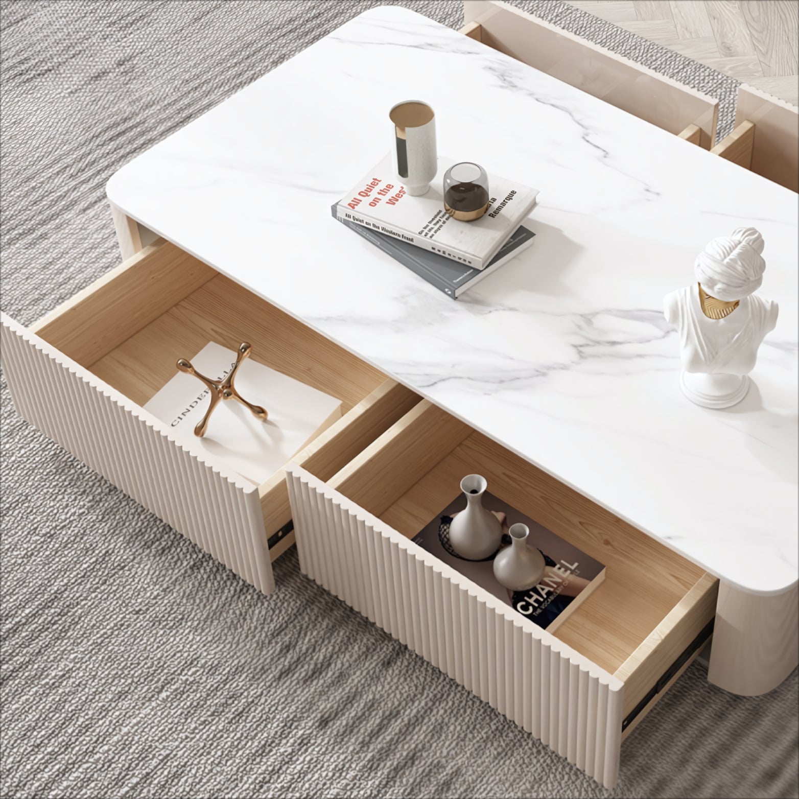 Rasigio Modern rectangular coffee table