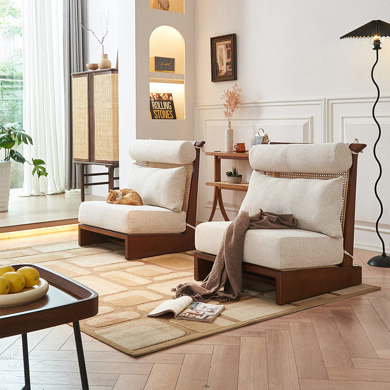 Bonu Ash wood highly resilient sponge accent chair