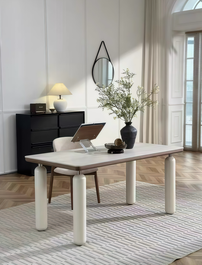 Lessimo Sintered stone rectangular dining set