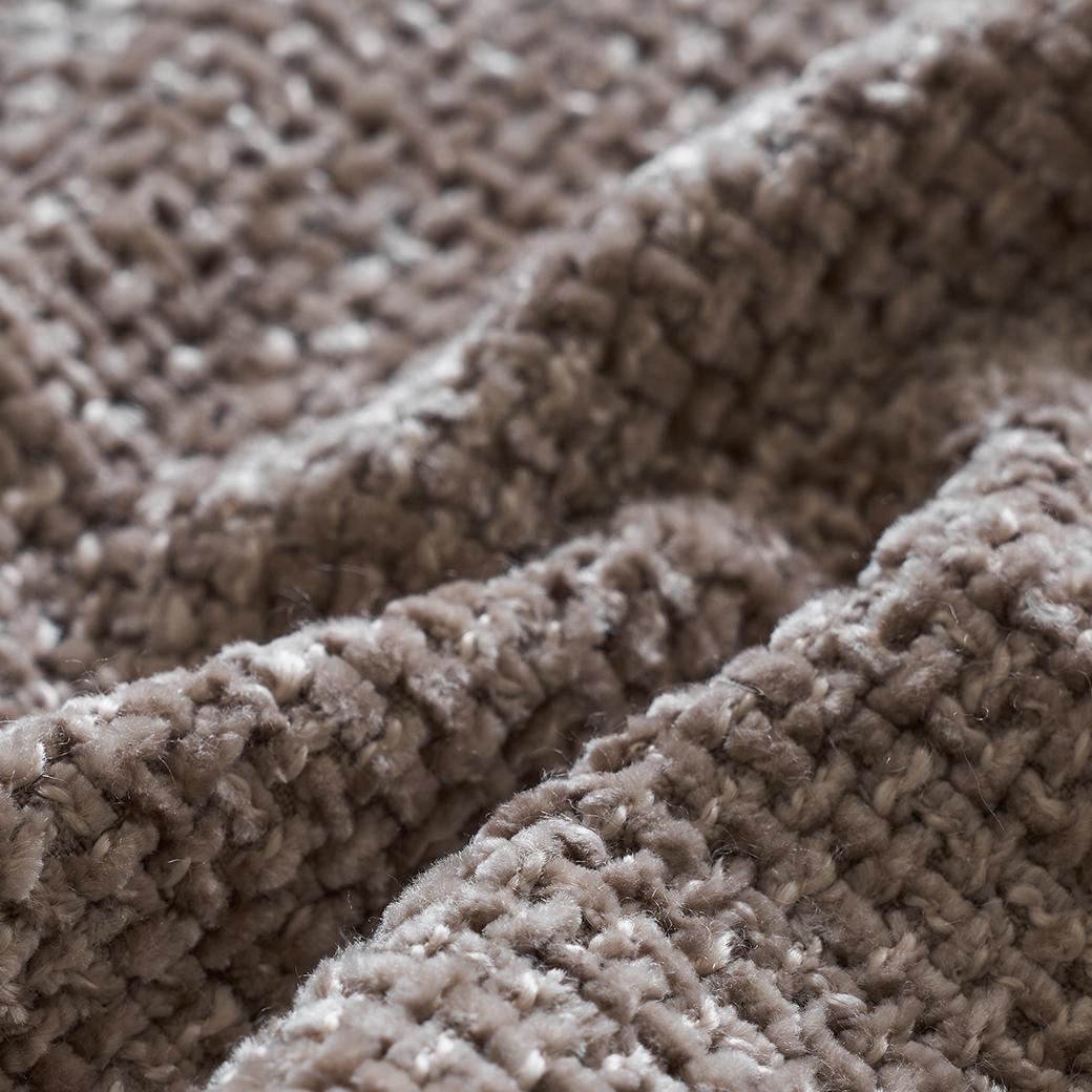 Vorki Fabric curved sofa