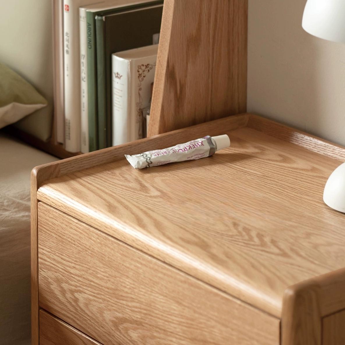 Desili 2pcs solid wood nightstands