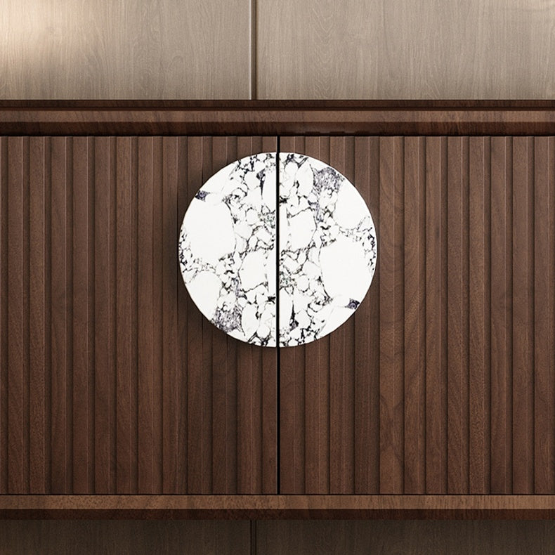 Melra Wooden marble sideboard-A