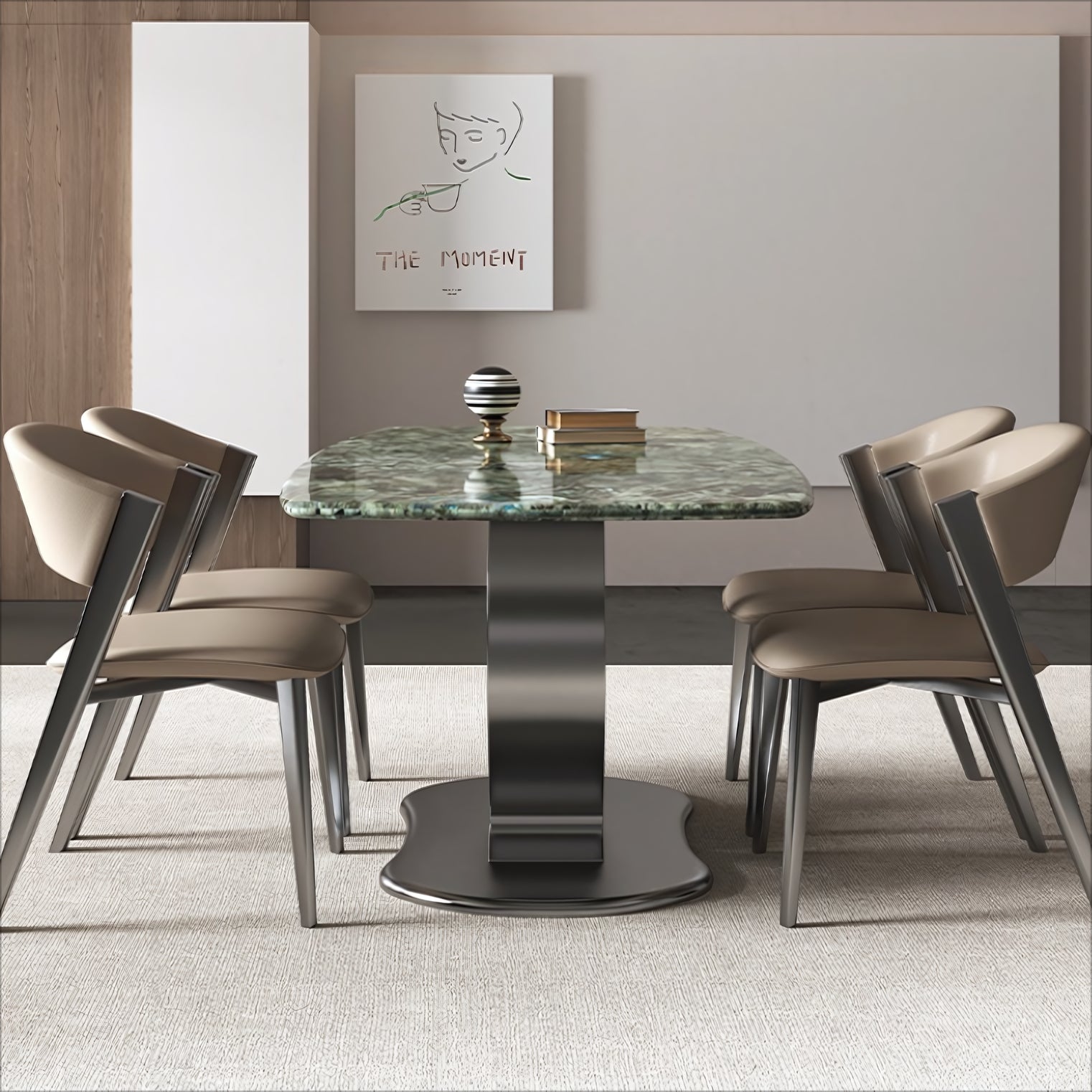 Ibelia 2 pcs set-modern dining chair
