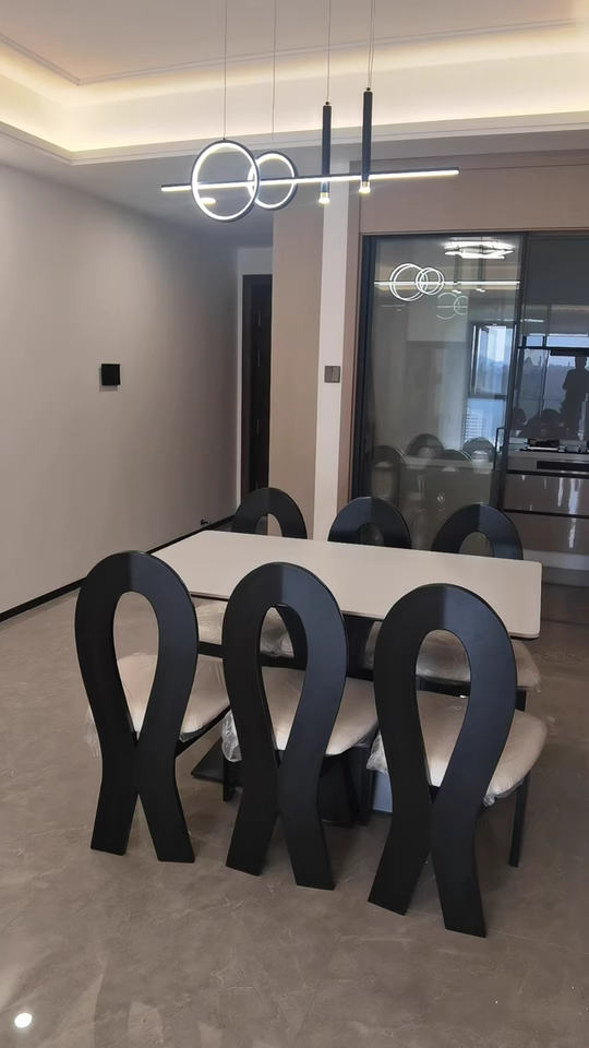 Lemaet Sintered stone rectangular dining set