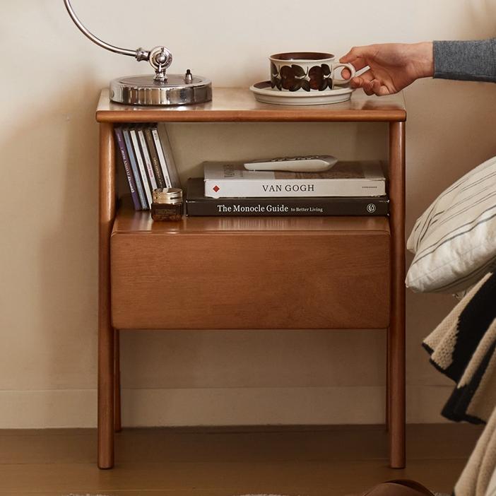 Jovra 2pcs solid wood nightstands