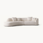 Serini Fabric curved sofa