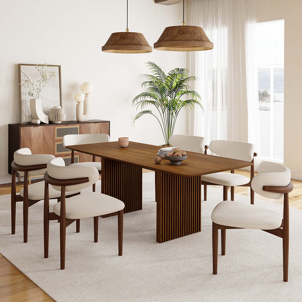 Dohma Solid wood rectangular dining table