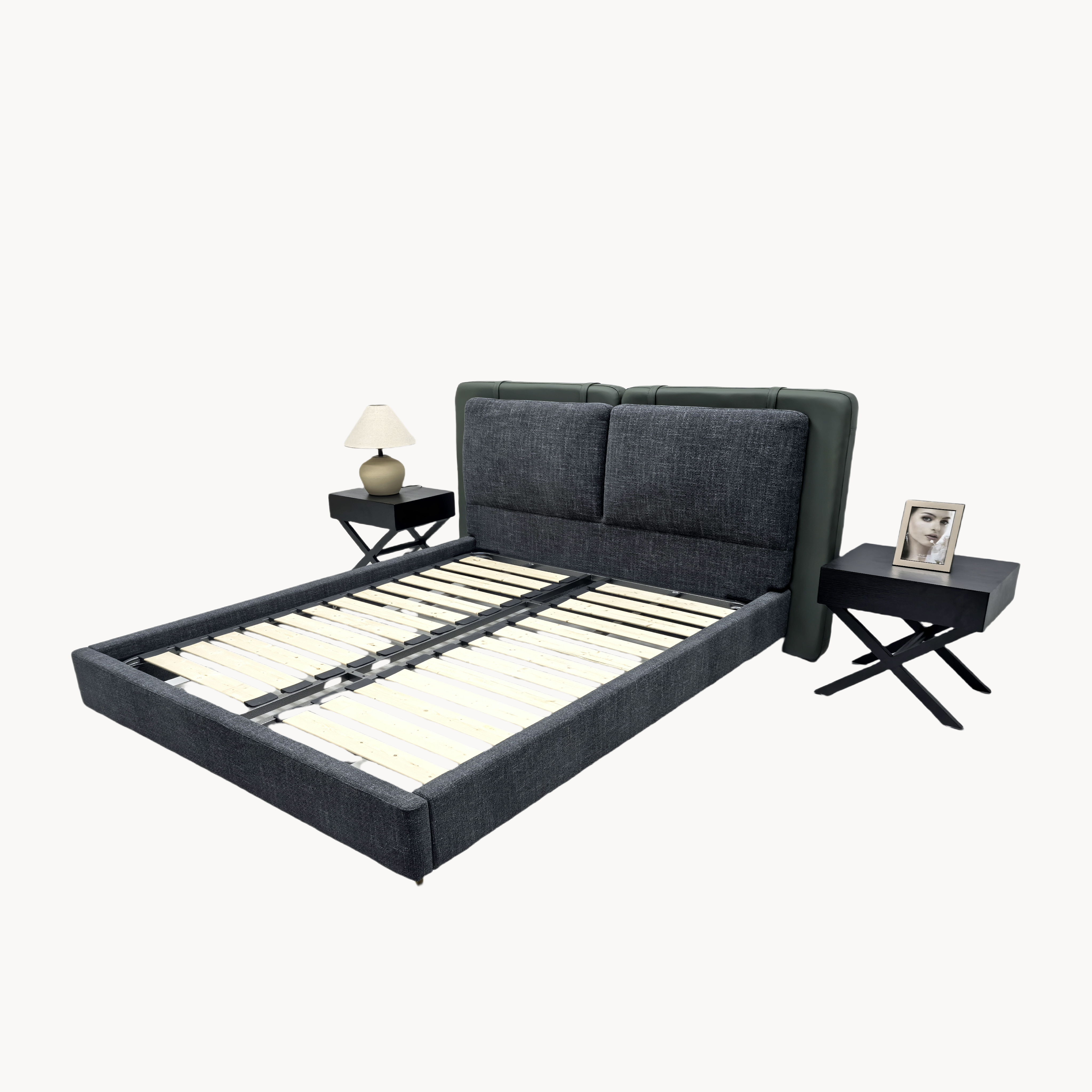 Biltro Leather double bed-A