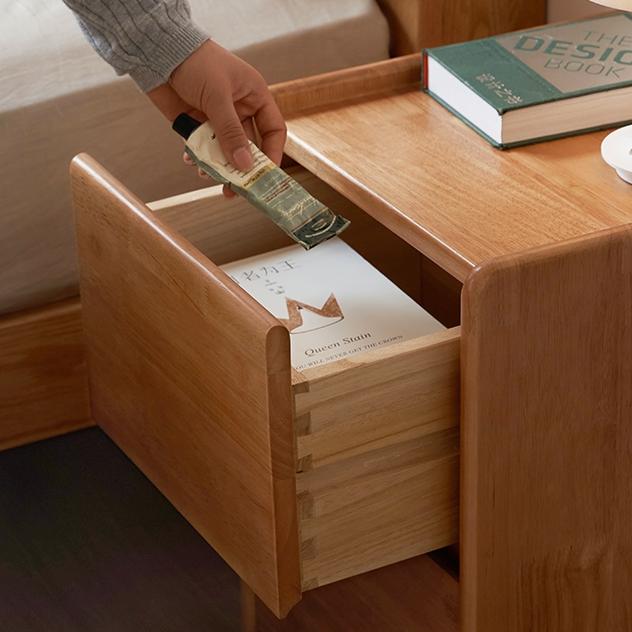 Biadra 2pcs solid wood nightstands