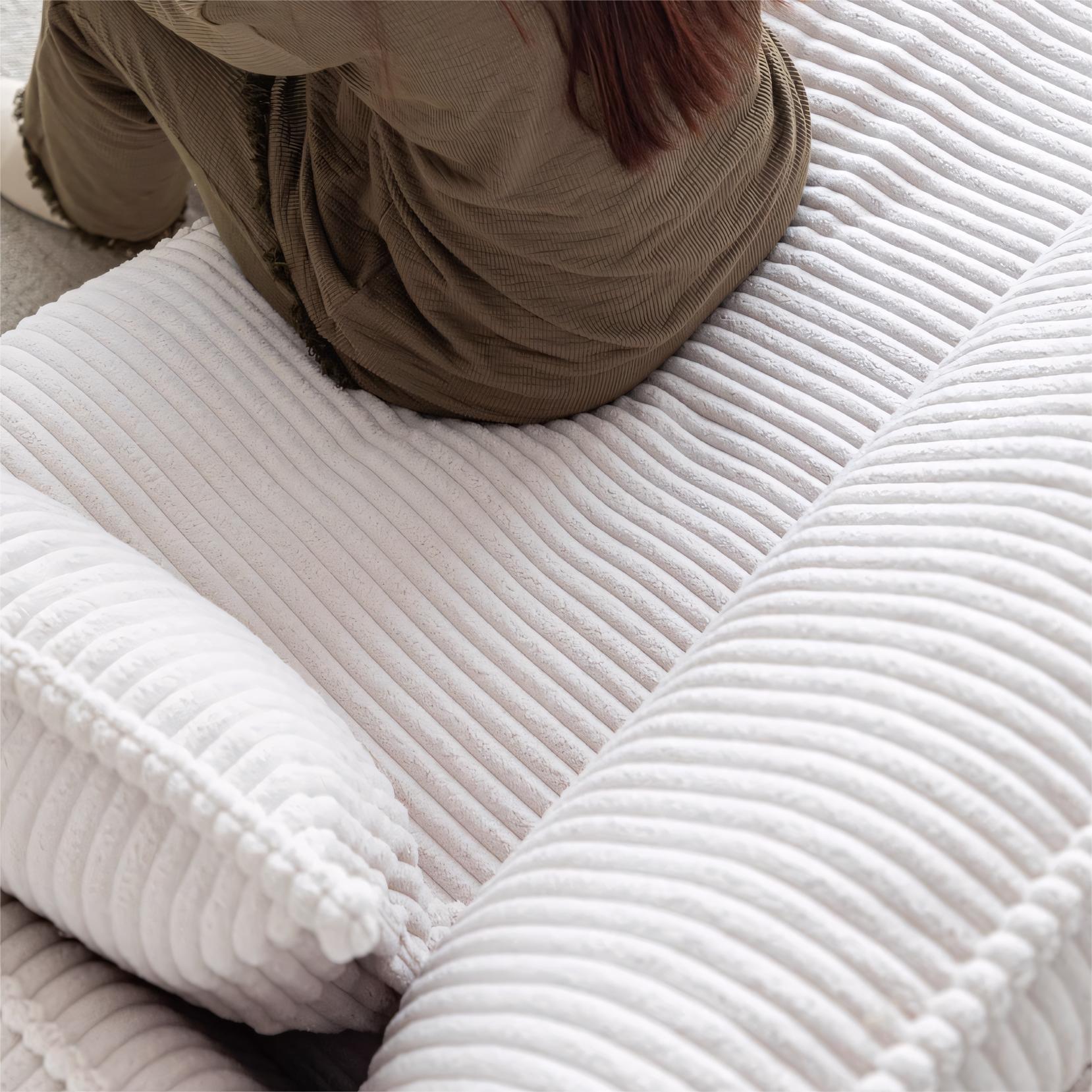 Elarem Washable fabric one-piece straight sofa