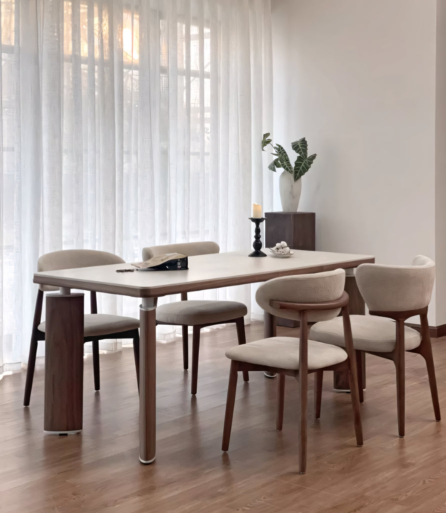 Fecello Sintered stone rectangular dining table