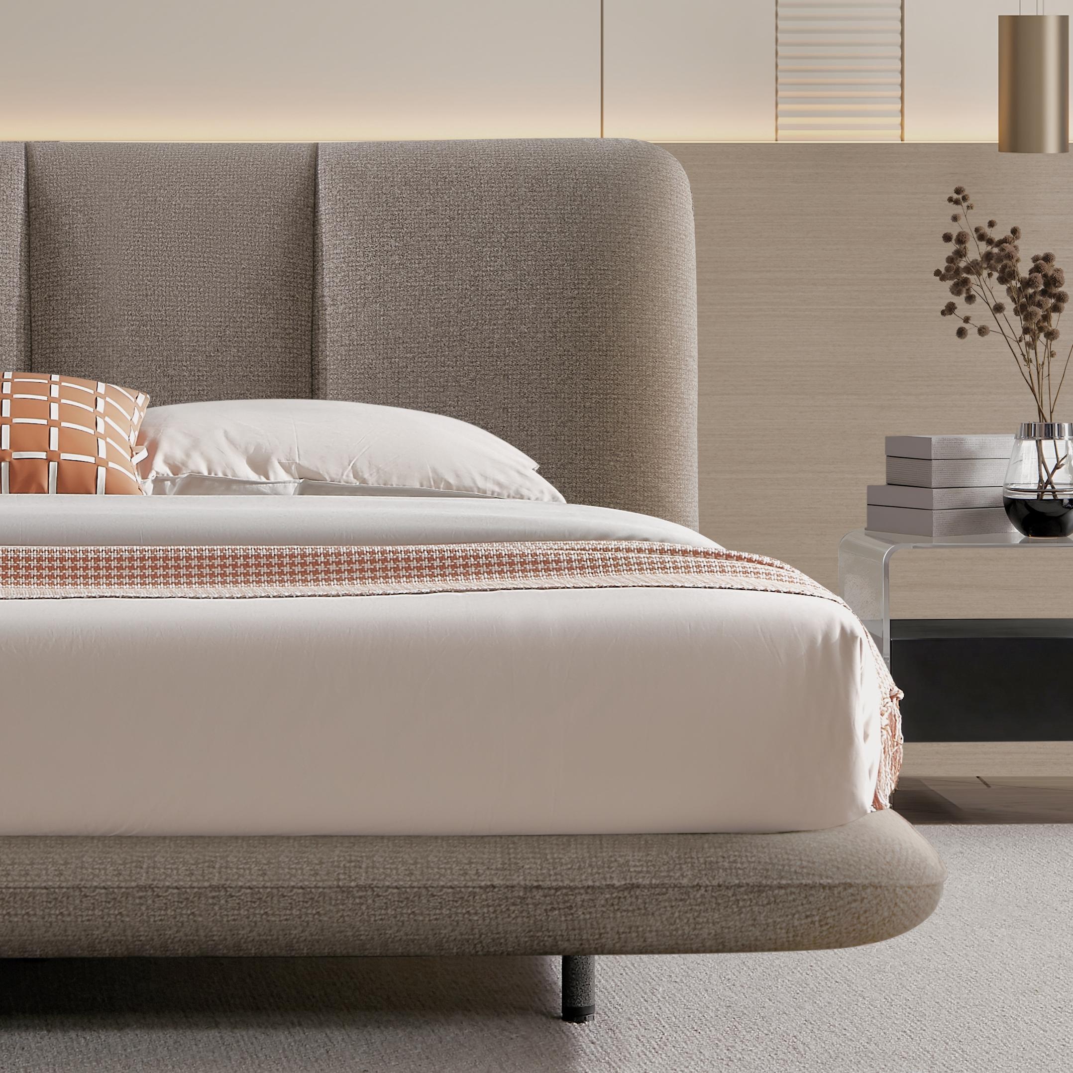 Besimo Fabric solid wood bed