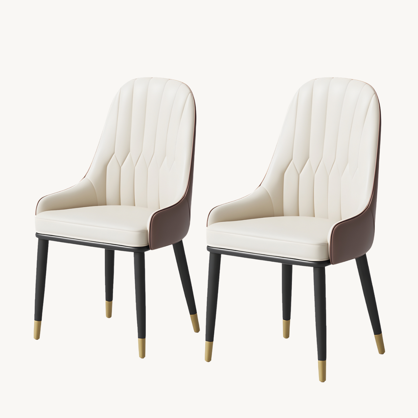 Uniroco 2 pcs set-ash solid wood dining chair