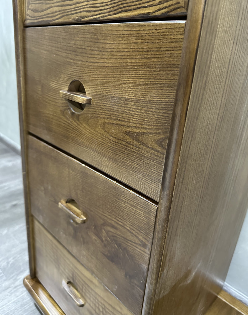 Lyria Solid wood natural rattan wardrobe