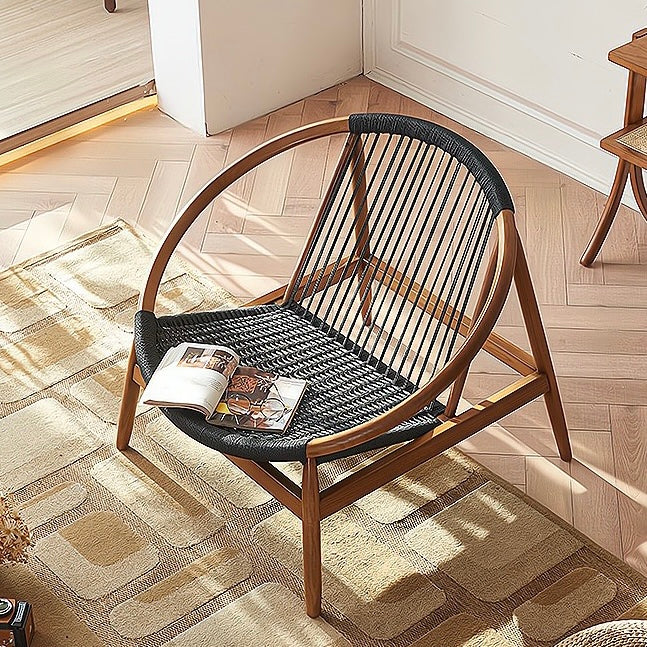 Rowan Ash wood rope braiding accent chair