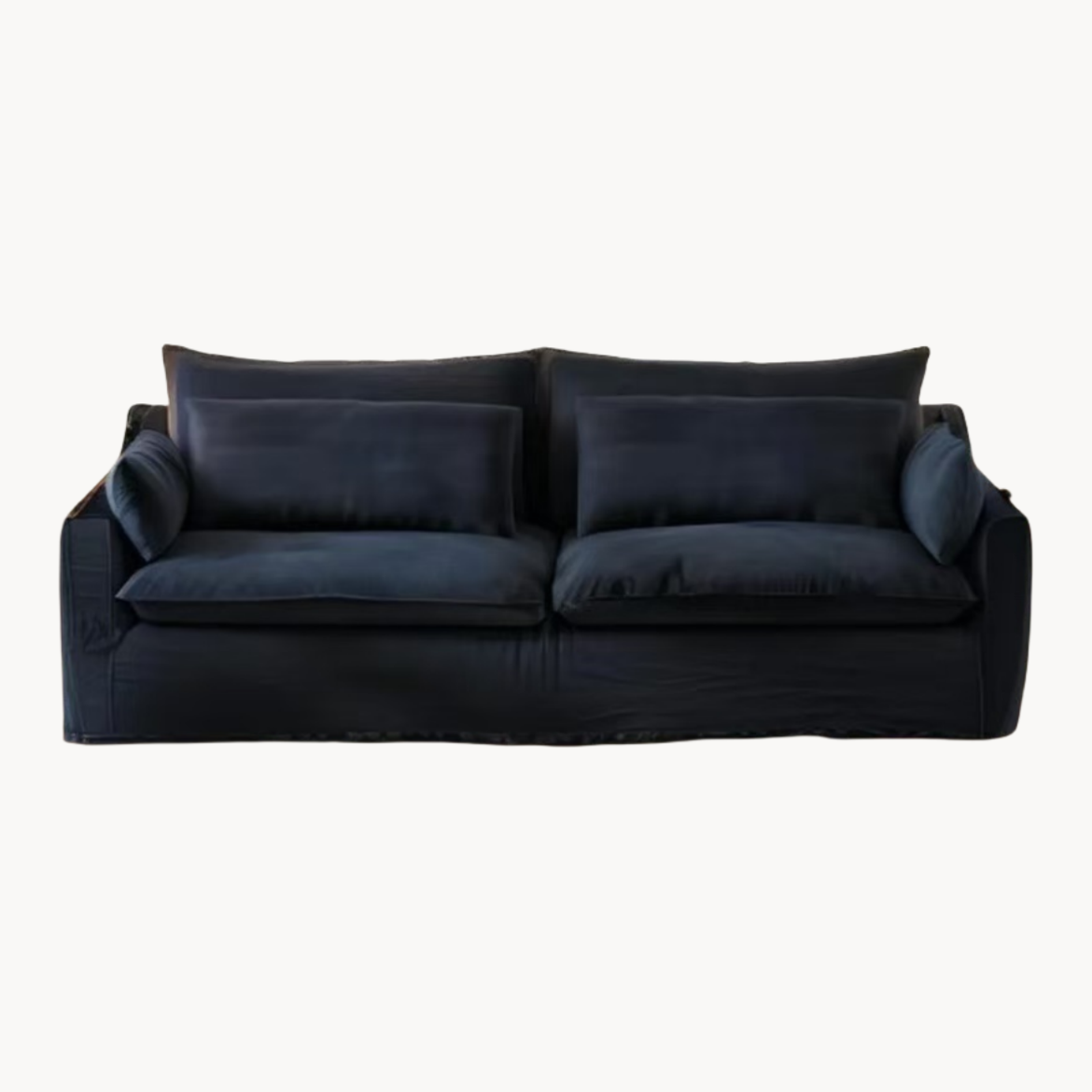 Gulit Washable natural linen fabric straight sofa-A