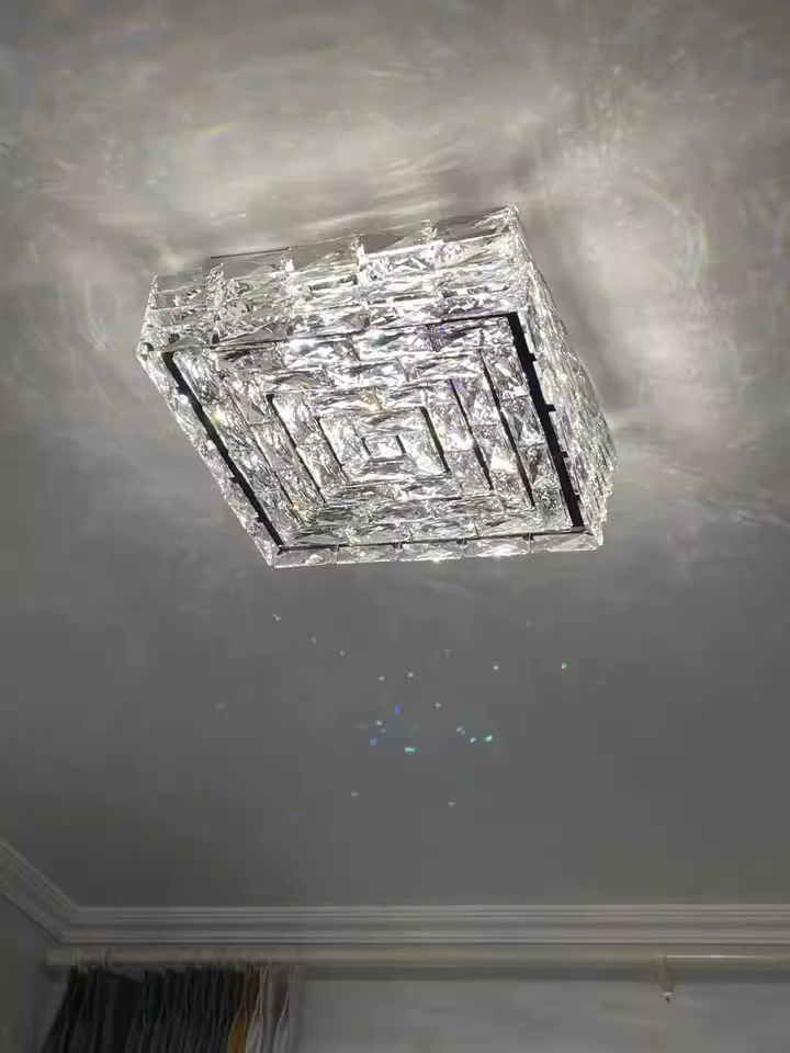 Horolin Square glass ceiling light