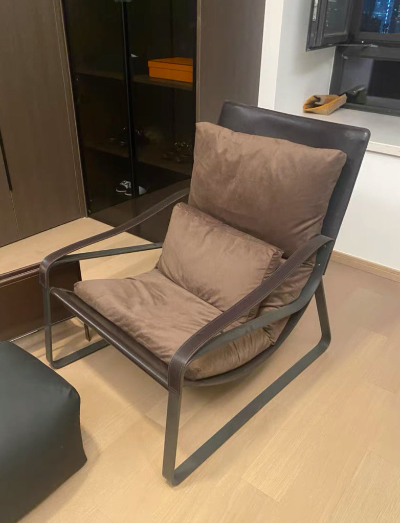 Jamoter Leather accent chair-A