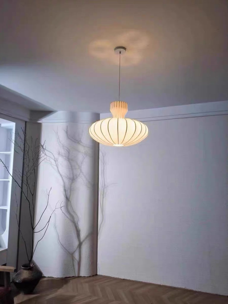 Sinoye Silk fabric pendant light