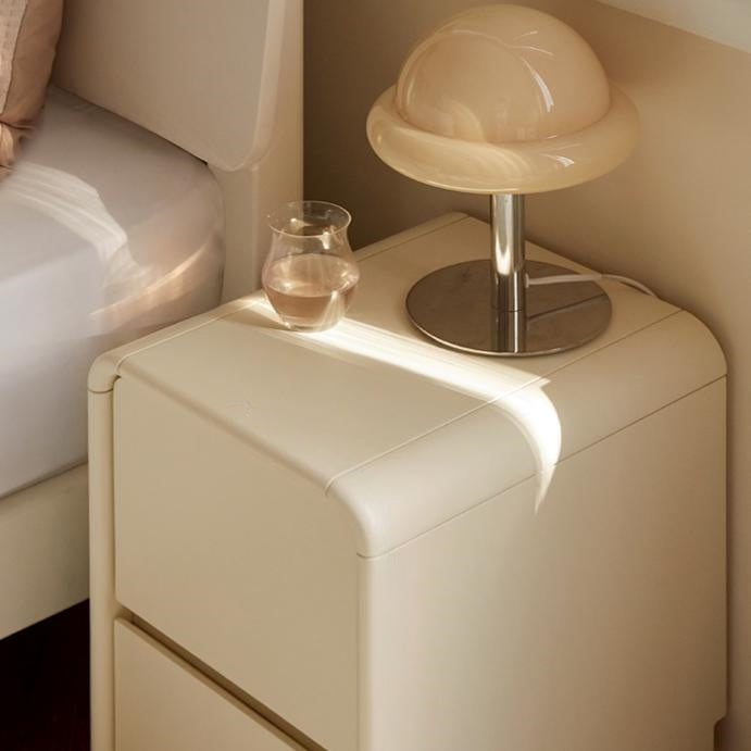 Vazbis 2pcs solid wood nightstands