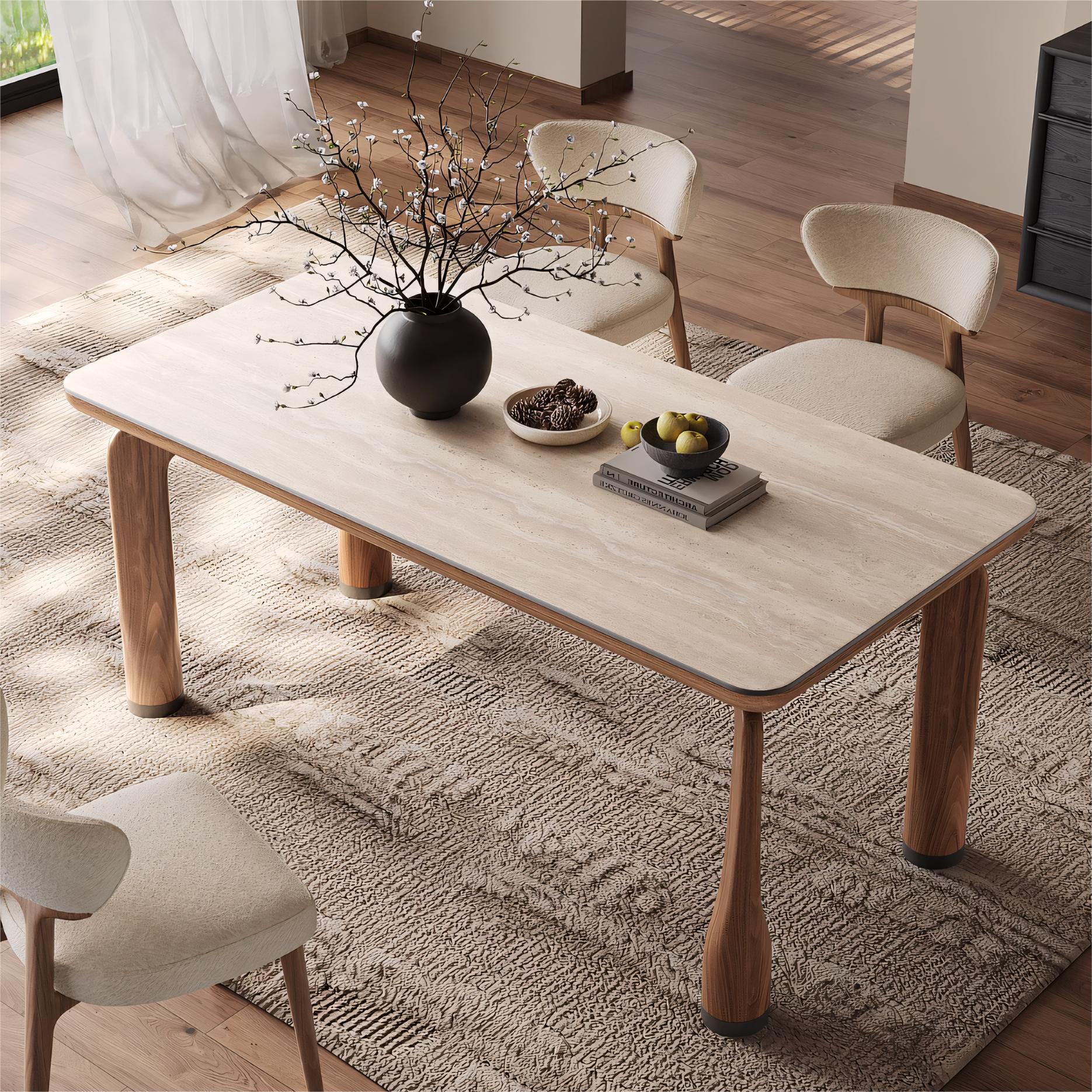 Keinn Sintered stone rectangular dining table