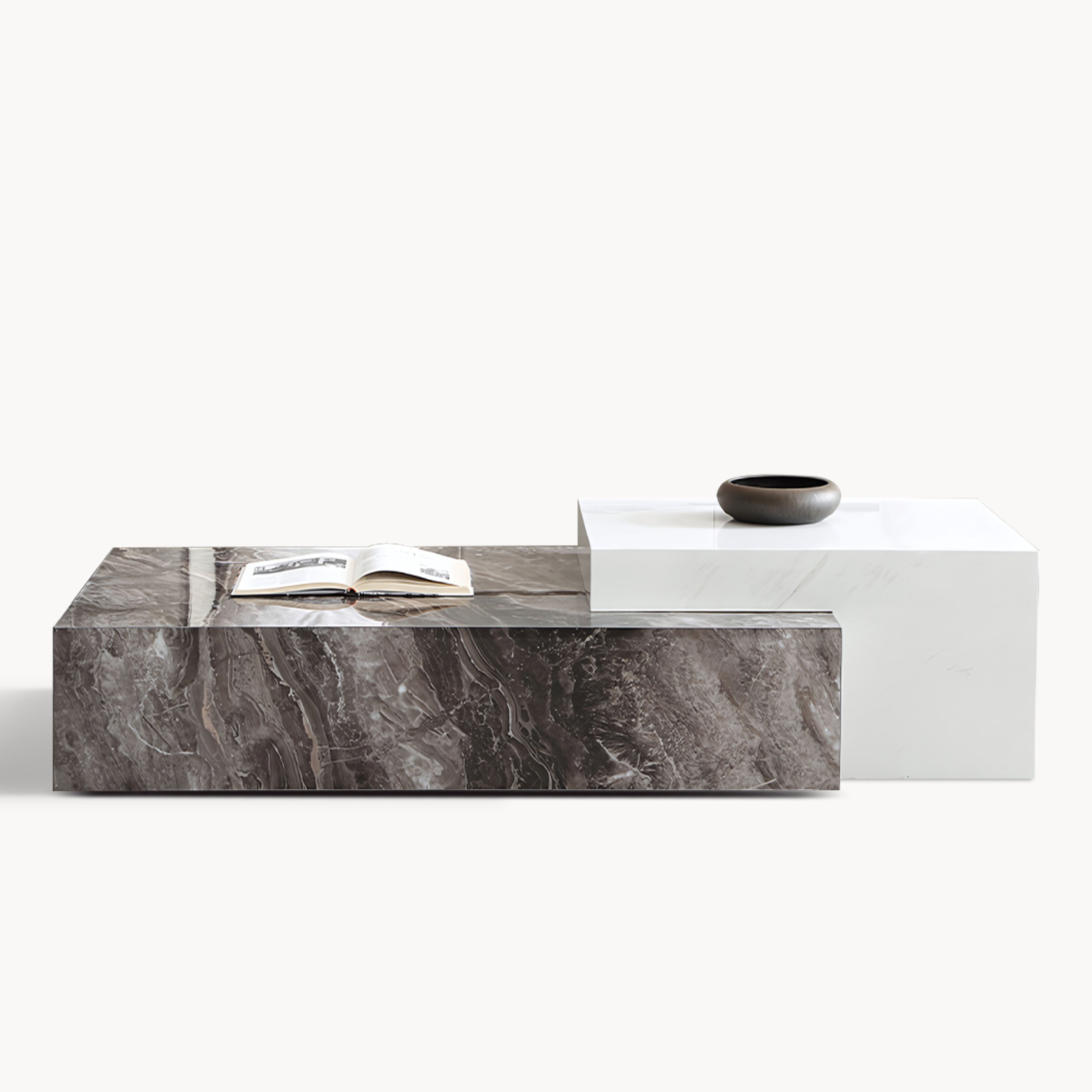Taeforz Minimalist sintered stone coffee table set