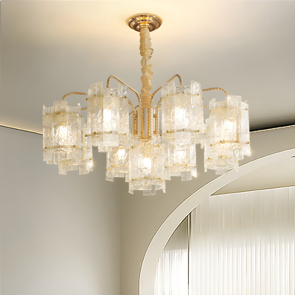 Finosa Golden glass retro pendant light