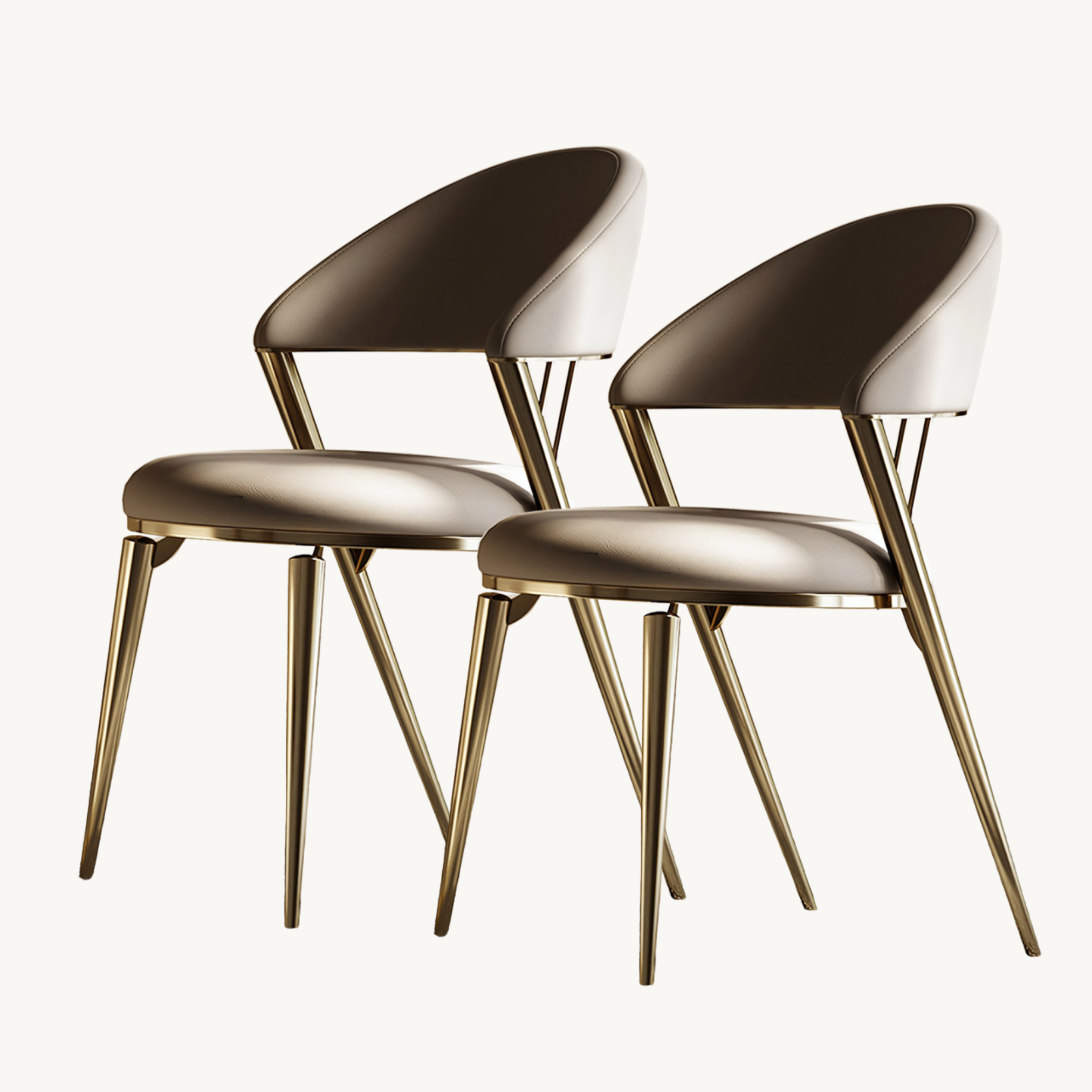 Sevian 2 pcs set-light luxury dining chair