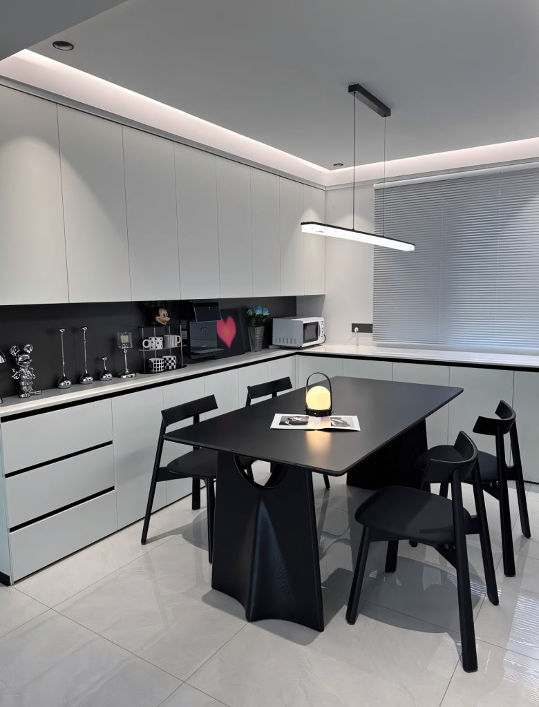 Yaleo  Sintered stone rectangular dining set