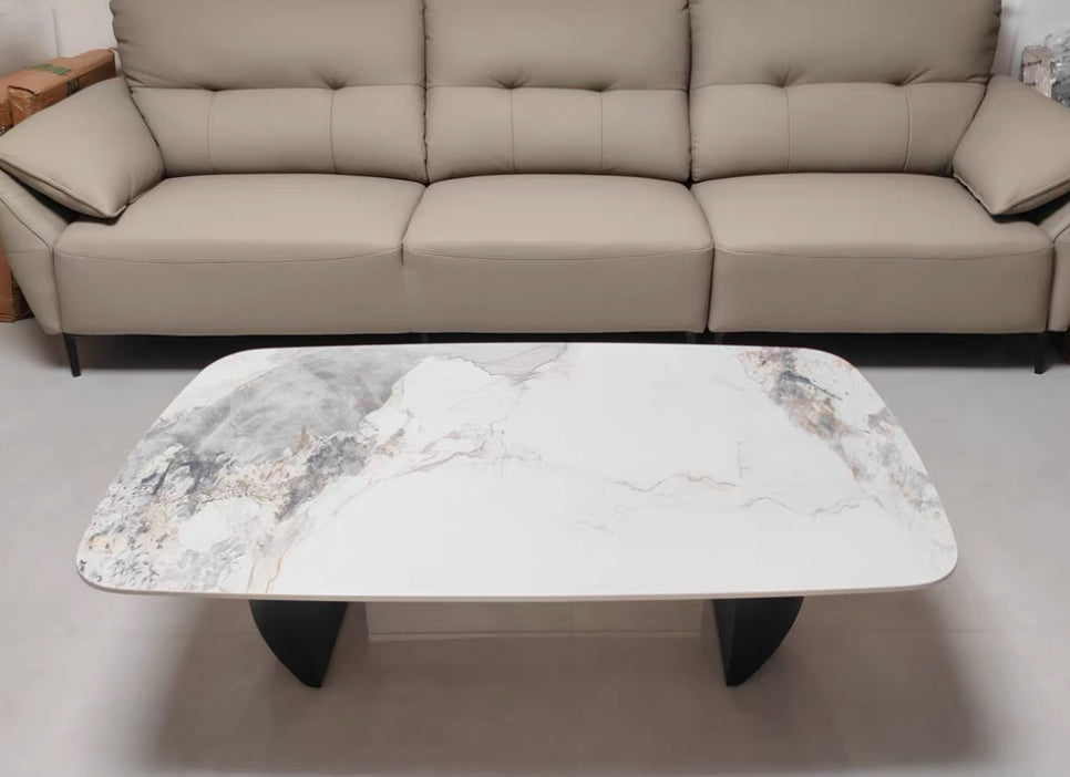 Unopley Rectangular sintered stone slab coffee table