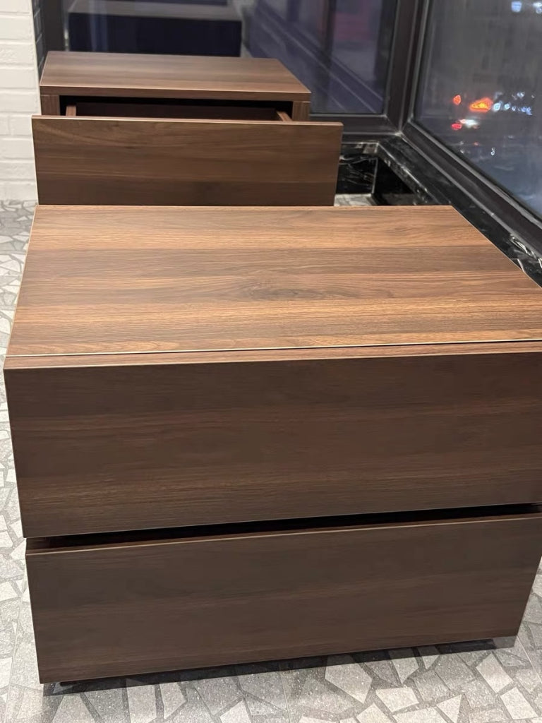 Bidine 2pcs minimalist nightstands