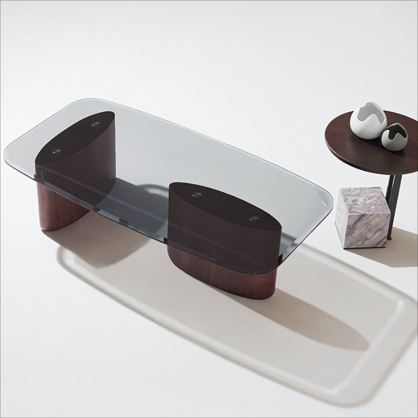 Doreva Minimalist coffee table side table set