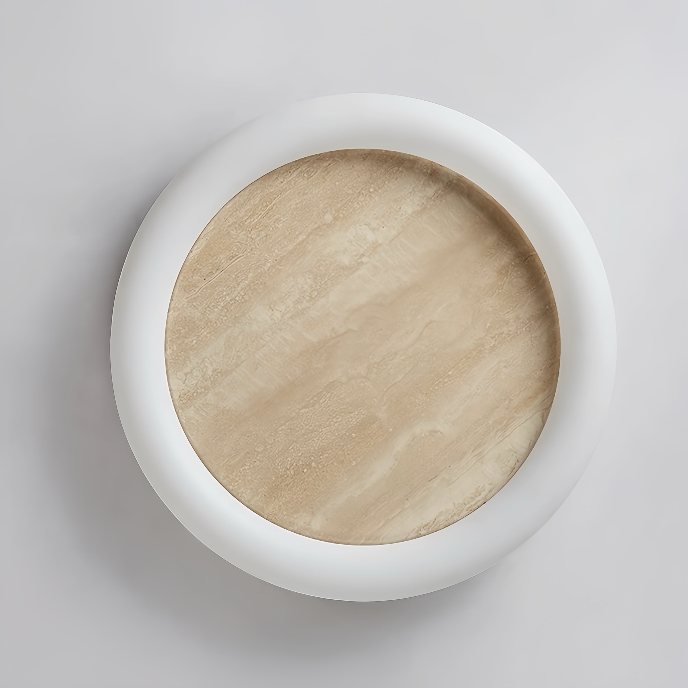 Brunit Beige travertine ceiling light
