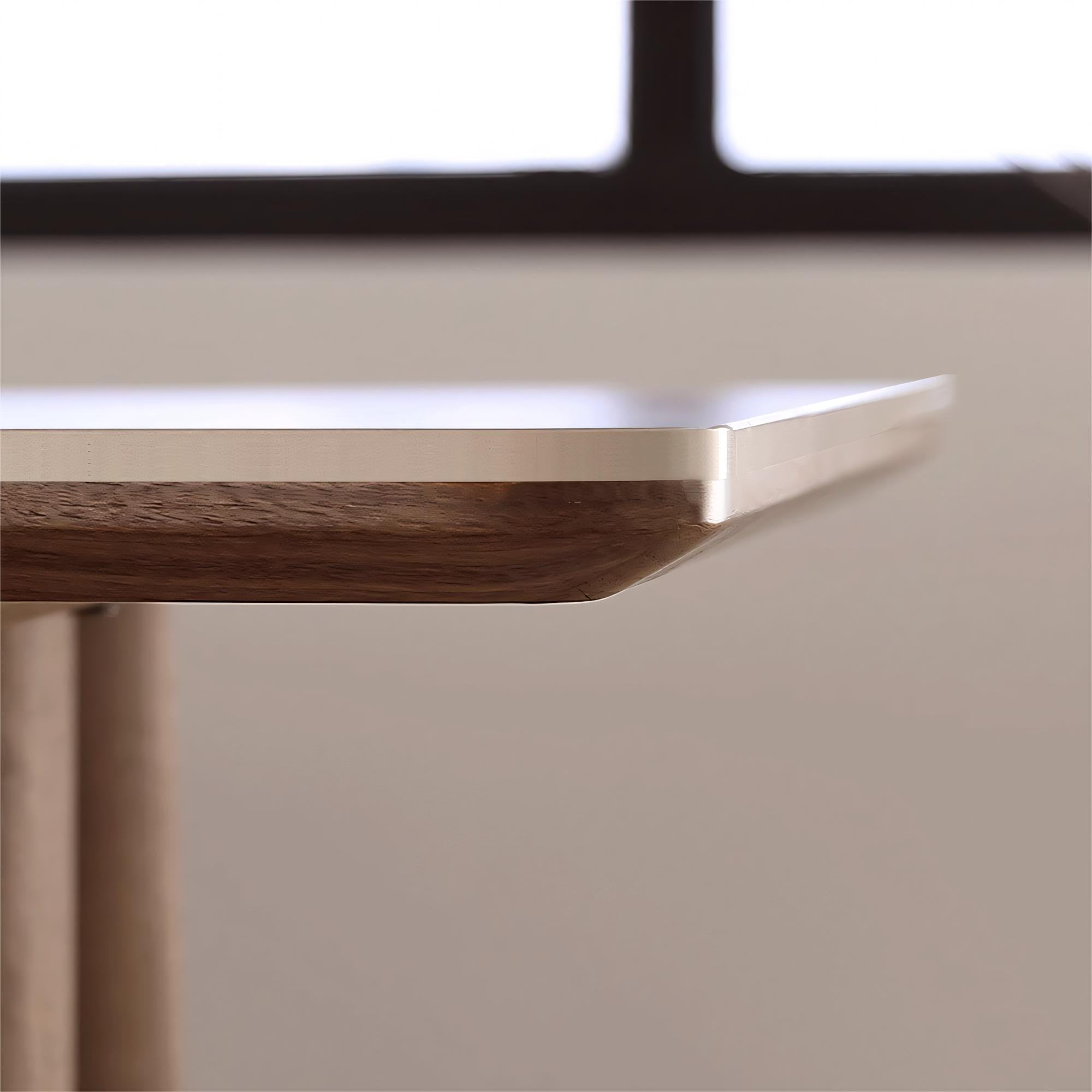 Timita Modern sintered stone rectangular dining set-A