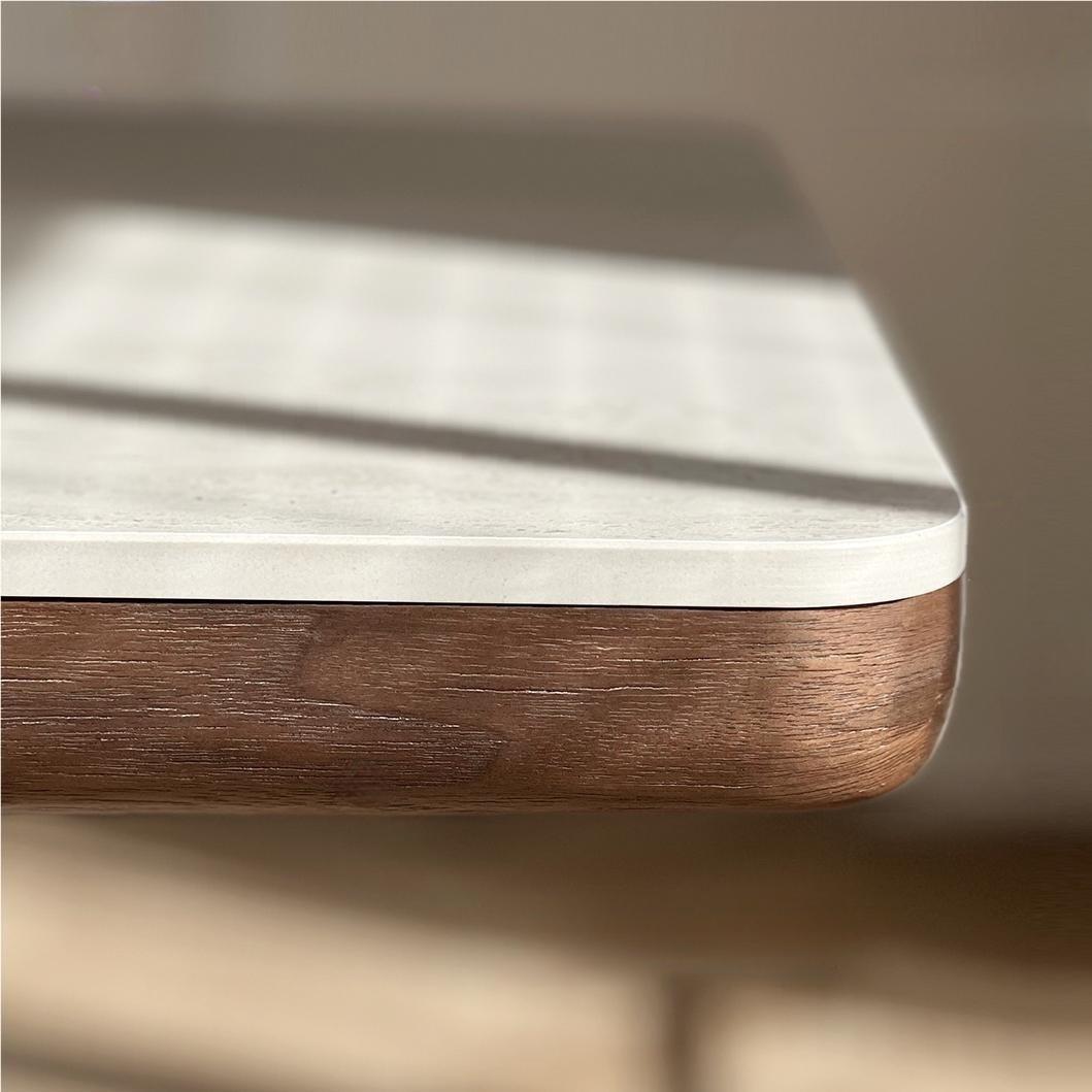 Shileay Sintered stone wood dining table