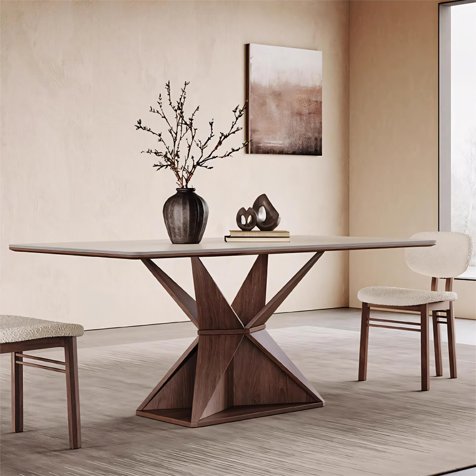 Elvina  Sintered stone rectangular dining table