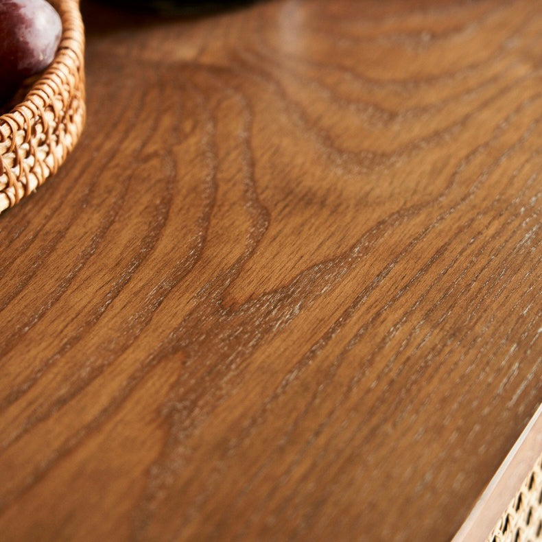 Filayre Ash wood natural rattan sideboard