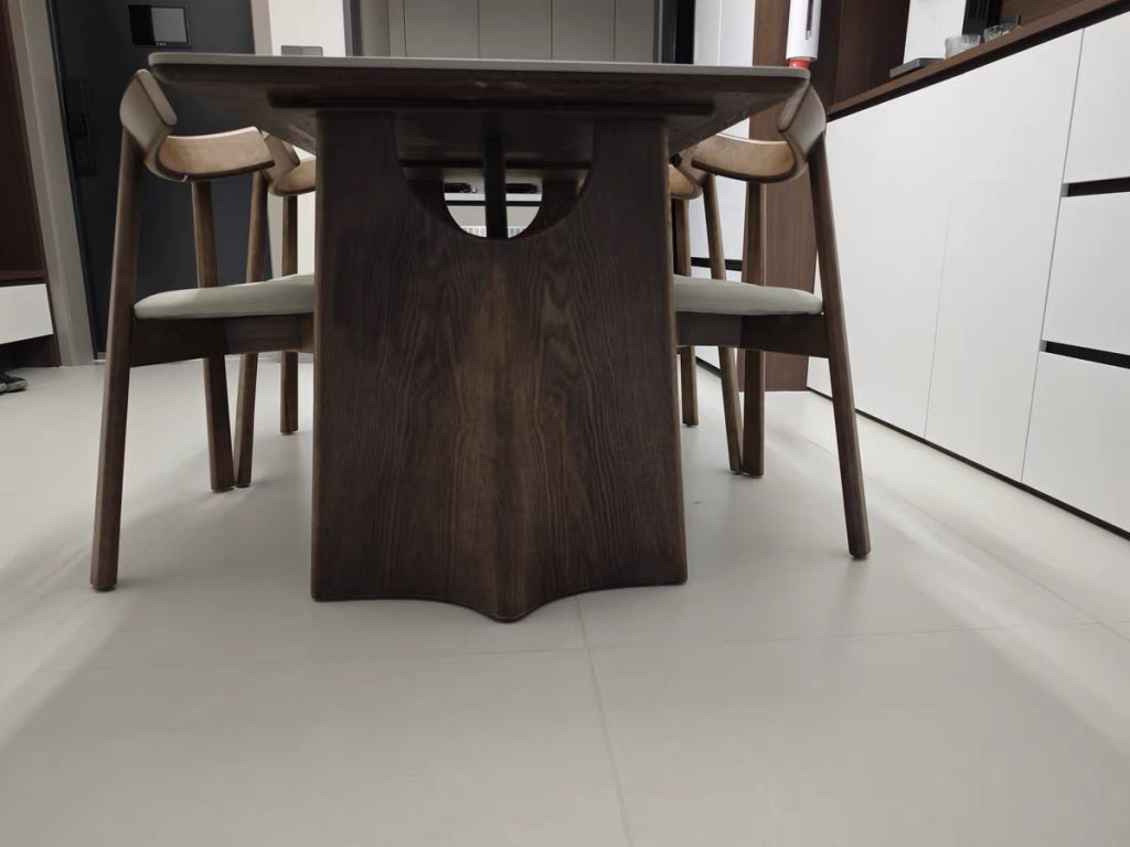 Yaleo Sintered stone rectangular dining set