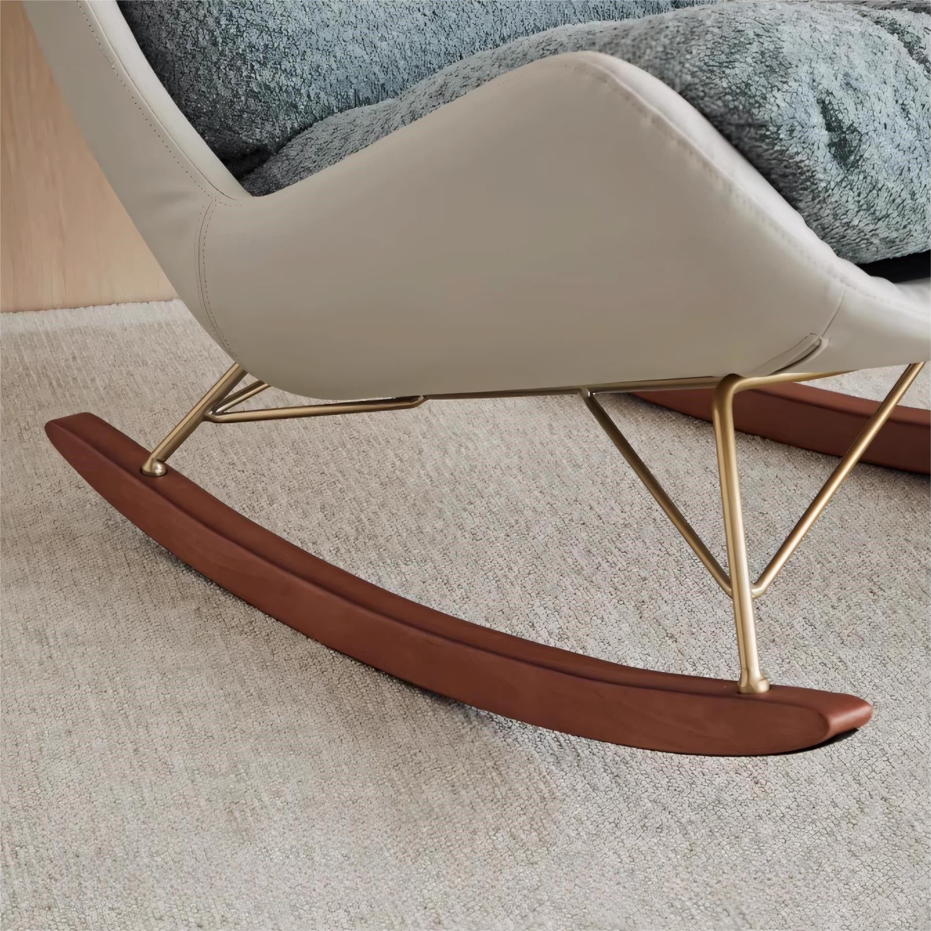 Itama Leather fabric rocking chair